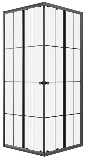 Душевой угол-ограждение Niagara Eco NG-1009-14QKL 9090 9090 клеткачёрный матовый без поддона 12000₽