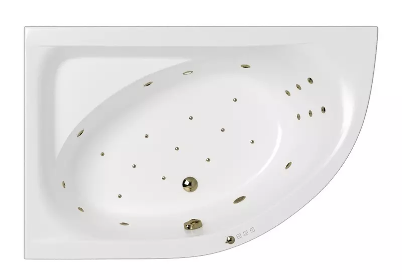 Гидромассажная ванна акриловая Whitecross Aquarella 170110 Ultra с каркасом с сифоном белаябронза левая 238856₽
