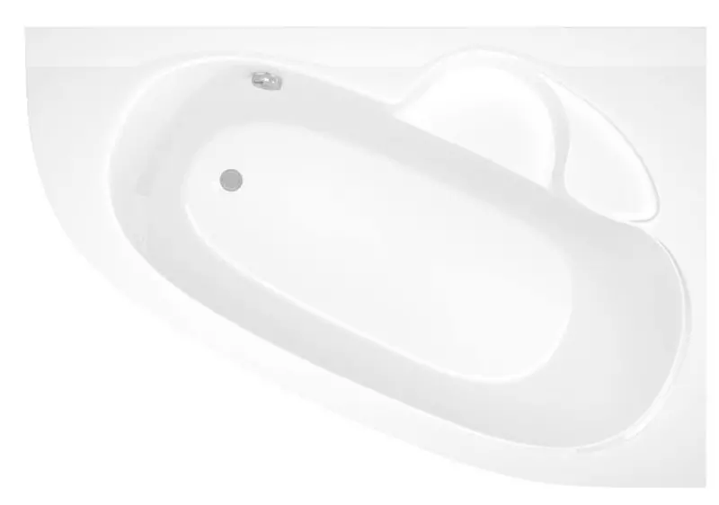 Ванна акриловая «Alba Spa» Katrina 150/100 без опор без сифона белая правая