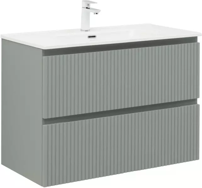 

Тумба с раковиной «Aquanet» Джейн 90/45 (Flat 90 284029) подвесная мисти грин