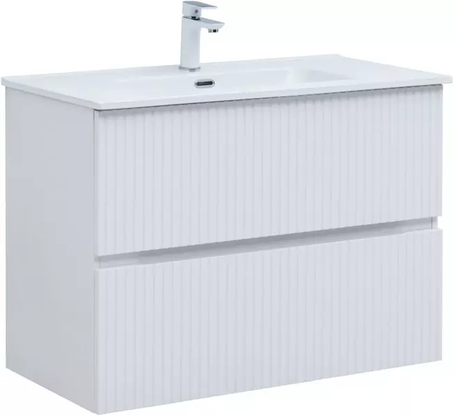 

Тумба с раковиной «Aquanet» Джейн 90/45 (Flat 90 330432) подвесная белый матовый