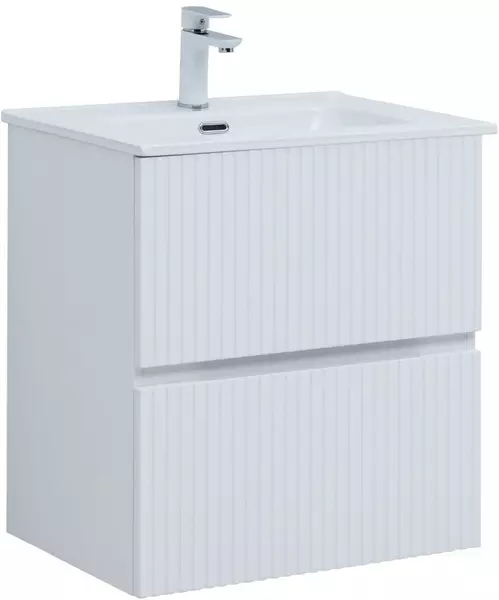 

Тумба с раковиной «Aquanet» Джейн 60/45 (Flat 60 330429) подвесная белый матовый