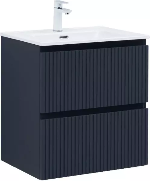 

Тумба с раковиной «Aquanet» Джейн 60/45 (Flat 60 330429) подвесная маренго