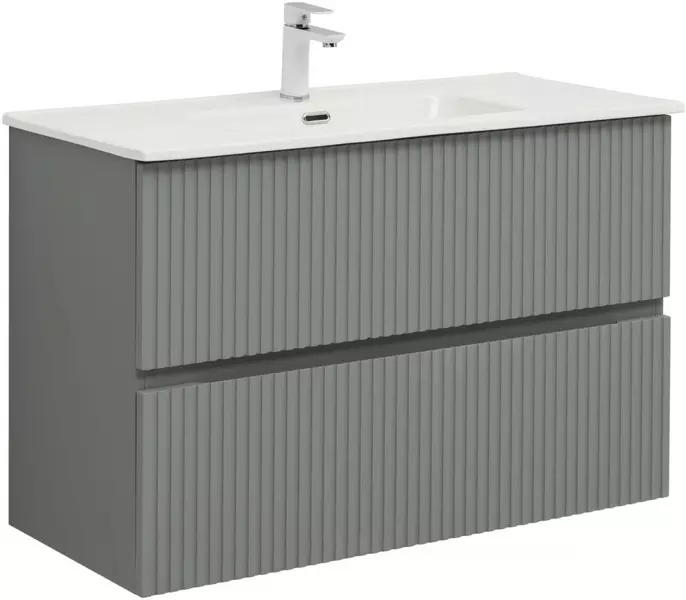 

Тумба с раковиной «Aquanet» Джейн 100/45 (Flat 100 254365) подвесная мисти грин