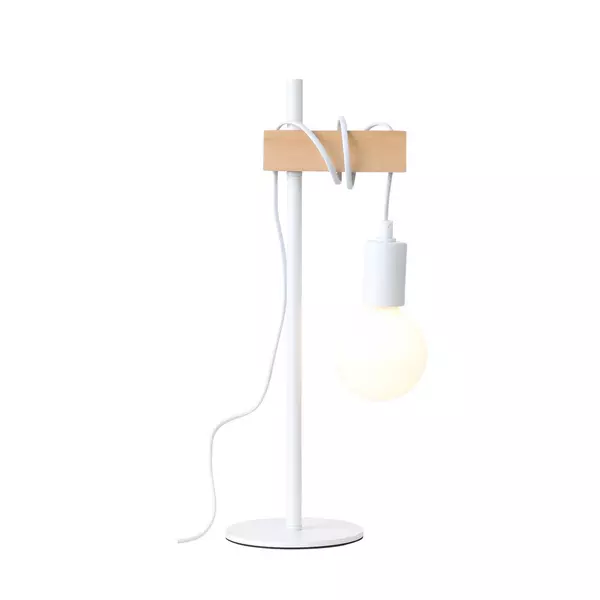 

SL1142.504.01 Прикроватная лампа Белый, Светлое дерево E27 1*60W BAGETTI · Bagetti, Evoluce, SL1142.504.01