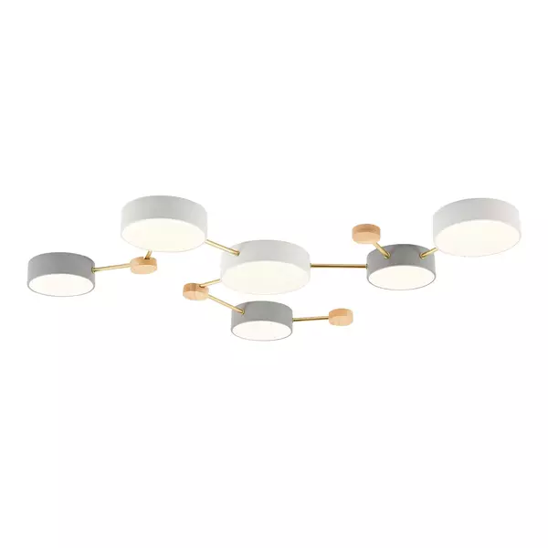 

SLE600102-06 Светильник потолочный Золотистый, Светлое дерево/Белый, Серый LED 6*15W 4000K DOSSENA · Dossena, Evoluce, SLE600102-06