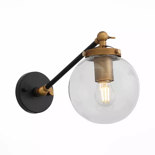 

SL234.411.01 Бра ST-Luce Черный, Золото/Прозрачный E27 1*40W VARIETA · St Luce, SL234.411.01
