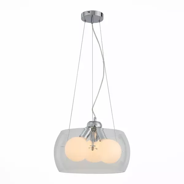 

SL512.113.03 Светильник подвесной ST-Luce Хром/Прозрачный E27 Globe 3*100W UOVO · St Luce, SL512.113.03