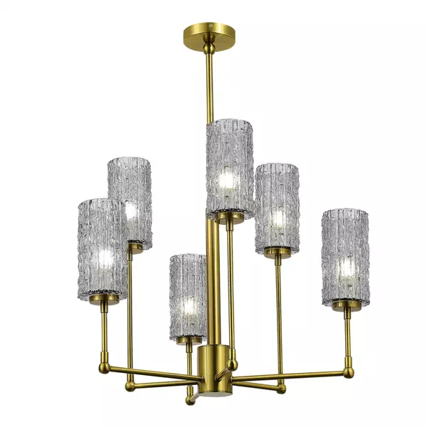 

SL1240.303.06 Люстра подвесная ST-Luce Латунь/Дымчатый E27 6*60W GACCIOLO · St Luce, SL1240.303.06