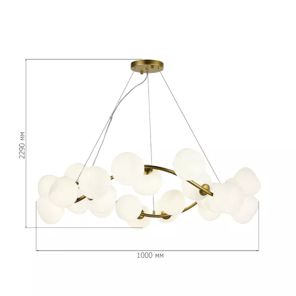 

SL1519.303.24 Светильник подвесной ST-Luce Латунь/Белый G9 24*5W 4000K SWEVEN · Sweven, St Luce, SL1519.303.24