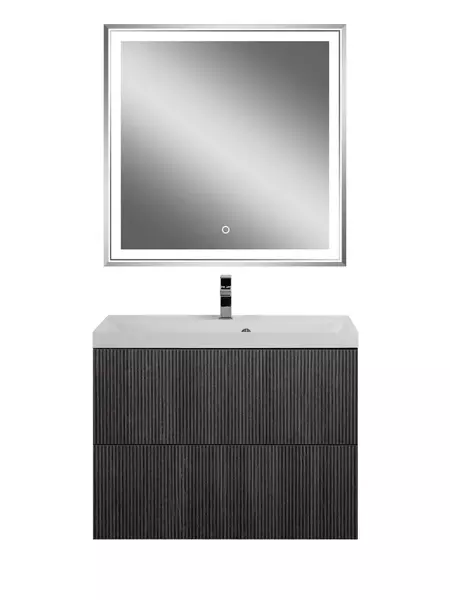 Тумба с раковиной Art Max Verona-push 80 80 подвесная Kadena Dark 43500₽