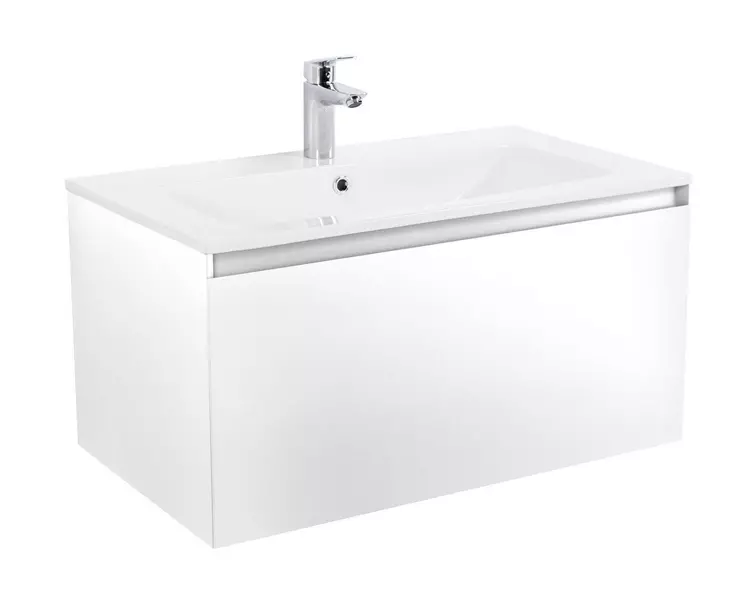 Тумба с раковиной Art Max AM-Latina 80 81 подвесная белый матовый 43440₽