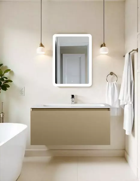 Мебель для ванной подвесная Art Max Latina 100 серо-бежевый матовый 58970₽