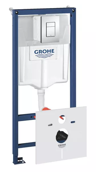

Инсталляция для унитаза с кнопкой «Grohe» Rapid SL 38775001 4 в 1 с кнопкой смыва