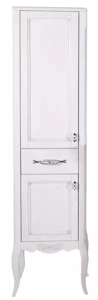 Пенал ASB-Woodline Модерн 40 белый с патиной серебро левый 54830₽