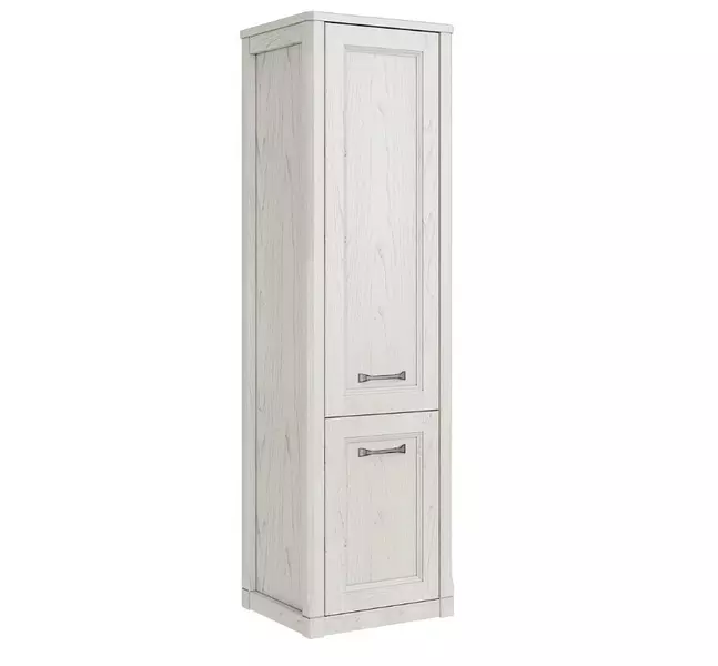 Пенал из массива ASB-Woodline Толедо 40 подвесной белый патина серебро универсальный 47670₽