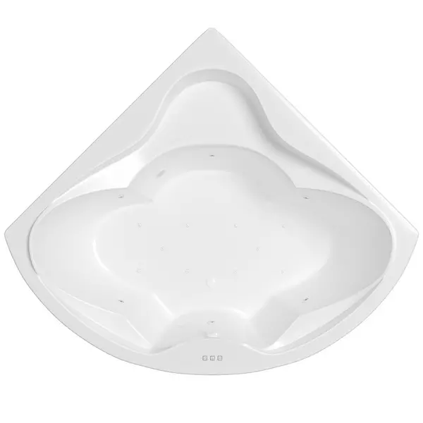 Гидромассажная ванна акриловая Whitecross Konsul 150150 Relax с каркасом с сифоном белая 219411₽