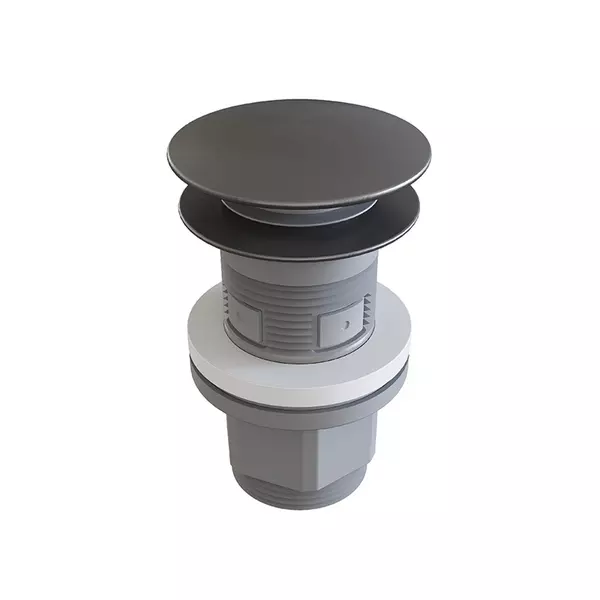 Донный клапан для раковины Aqueduto Ralo RAL0245 с механизмом Клик-Клак оружейная сталь 1400₽