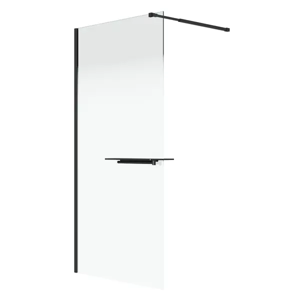 Душевая перегородка Niagara Nova NG-582-12BLACK 120200 белыйчерный матовый без поддона универсальная 15900₽