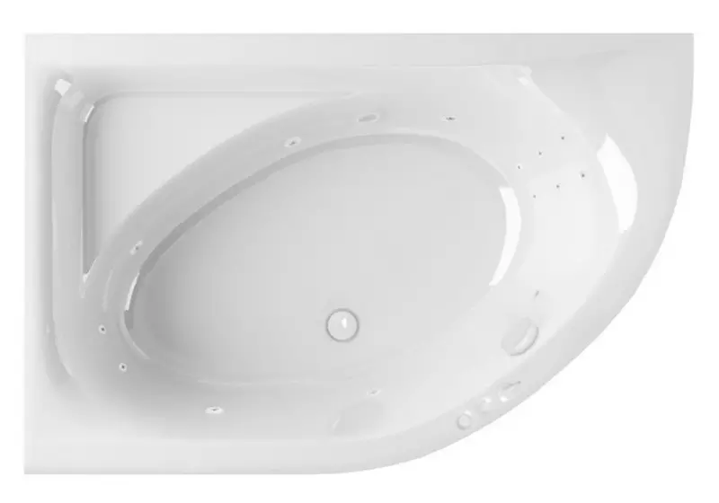 Гидромассажная ванна акриловая Excellent Aquarella 150100 Smart с каркасом с сифоном белая левая 136070₽