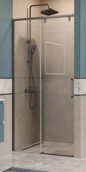 Душевая дверь Belbagno SOFT_CLOSE-1-BF-1-100-C-GM 100200 прозрачнаяоружейная сталь универсальная 24720₽