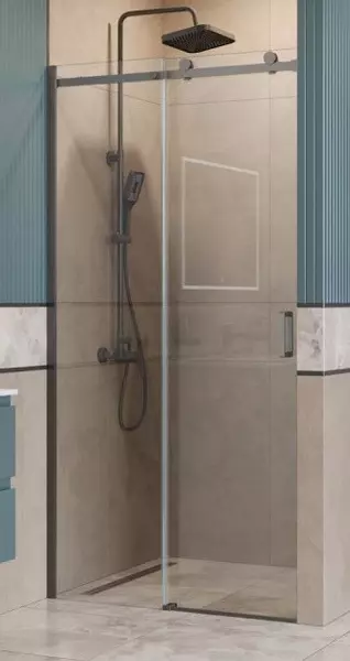 Душевая дверь Belbagno SOFT_CLOSE-2-BF-1-130-C-GM 130200 прозрачнаяоружейная сталь универсальная 35520₽
