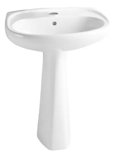 

Раковина с пьедесталом «Vitra» Normus 55 9600B003-7650 фарфоровая белая