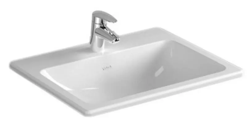 Раковина «Vitra» S20 55/45 5465B003-0001 фарфоровая белая