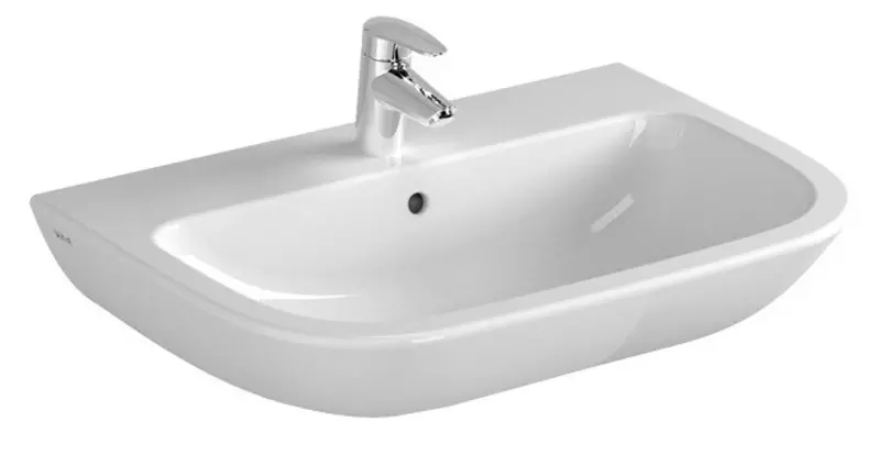 Раковина «Vitra» S20 60 5503B003-0001 фарфоровая белая