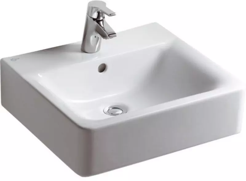 

Раковина «Ideal Standard» Connect Cube 50/46 E788401 фарфоровая белая