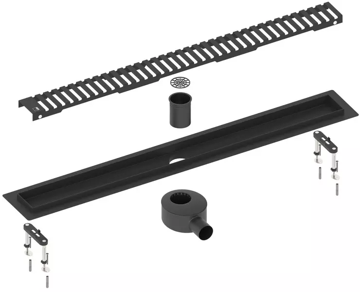 Душевой лоток Timo Drain System 600 DS23010603 боковой выпуск чёрный 35500₽