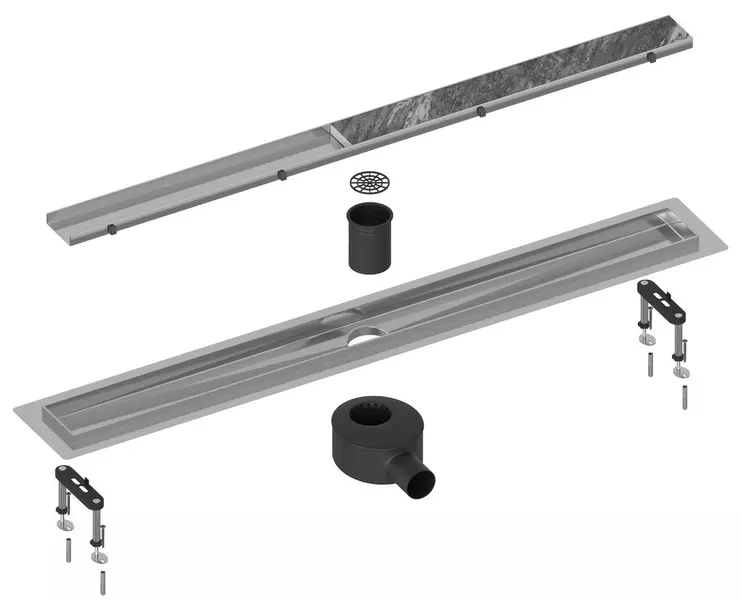 Душевой лоток Timo Drain System 900 DS23020901 боковой выпуск под плиткусатин 43500₽