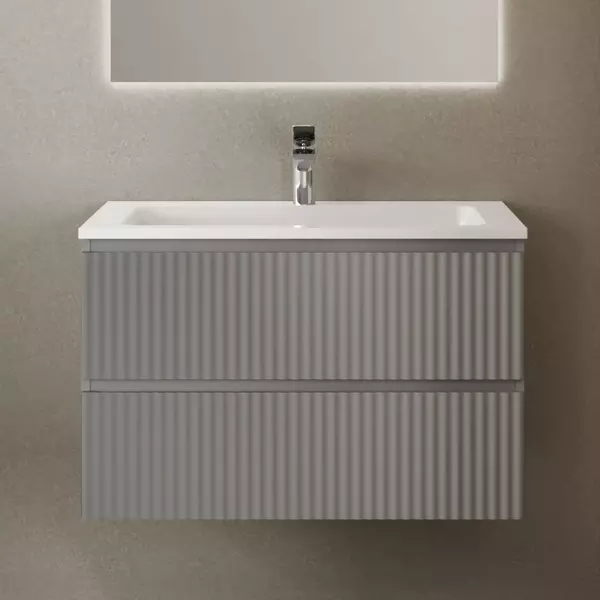 Тумба с раковиной RAVAL Coste 80 Modul 80 подвесная cветло-серая 35200₽