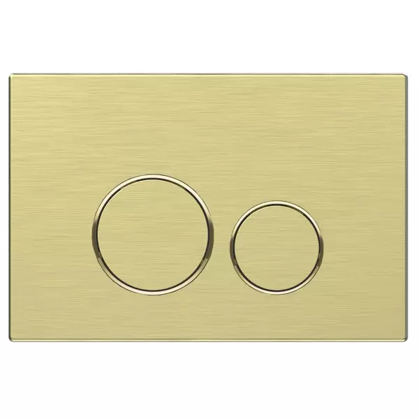 Кнопка смыва Vincea VFP-005BG брашированное золото 5940₽