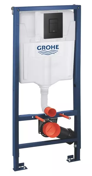 Инсталляция для унитаза с кнопкой Grohe Solido 38811KF0кнопка чёрная матовая 38753₽