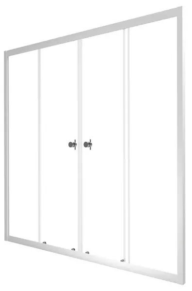 Шторка на ванну стеклянная Triton Ультра 170147 прозрачнаябелая 10800₽