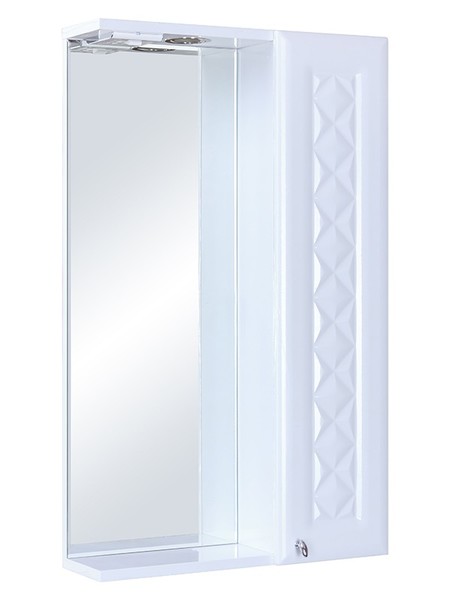 Зеркальный шкаф Style Line Канна 50 Люкс с подсветкой белый правый 10335₽