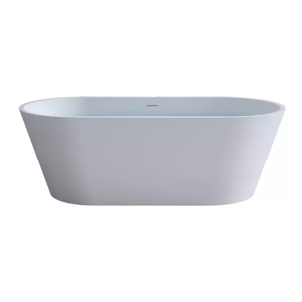 Ванна из искусственного камня Timo solid Elissa1500 15075 с ножками с сифоном белая матовая 202300₽