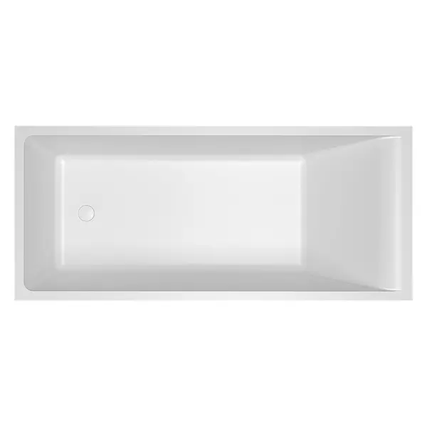 Ванна из искусственного камня Timo solid Anneli1675 16874 с ножками с сифоном белая матовая 112200₽