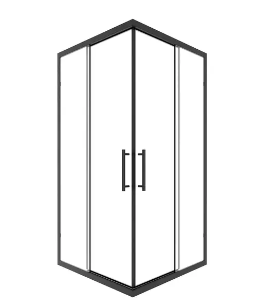 Душевой угол-ограждение Timo TKSS-9003C-8 9090 прозрачныйчерный квадратный без поддона 57400₽