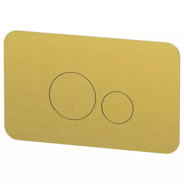 Кнопка смыва Remer RB810BG металл брашированное золото 75890₽