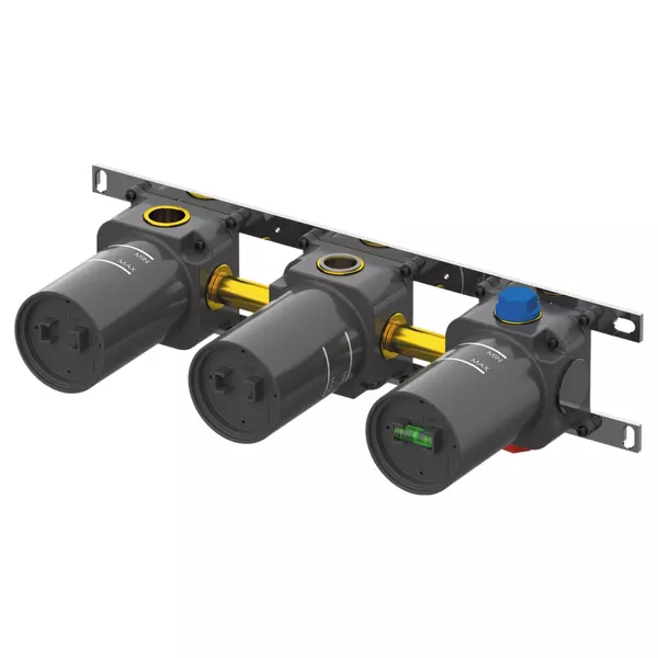 Внутренняя часть смесителя Remer WBOX97D2 горизонтальная на 2 выхода 29520₽