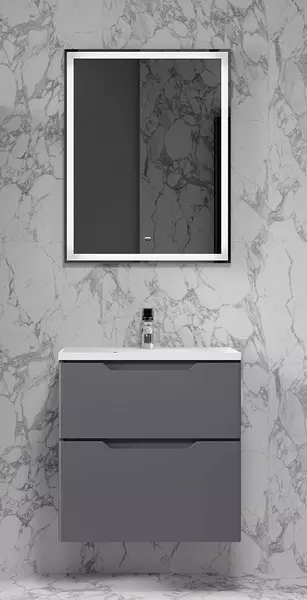 Мебель для ванной подвесная «Raval» Wector 60 антрацит
