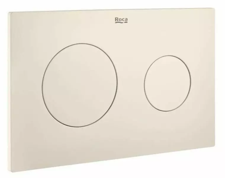Кнопка смыва «Roca» Duplo One PL-10 89018920B пластик бежевая матовая