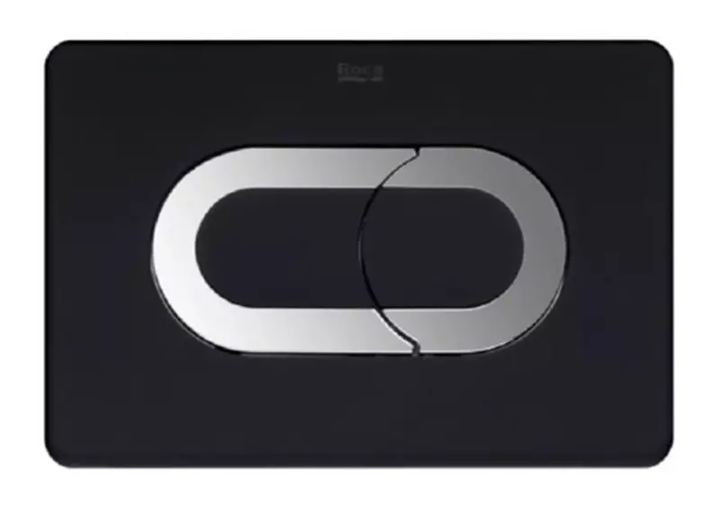 Кнопка смыва пневматическая «Roca» One Galaxy ZRU9307707 пластик чёрная