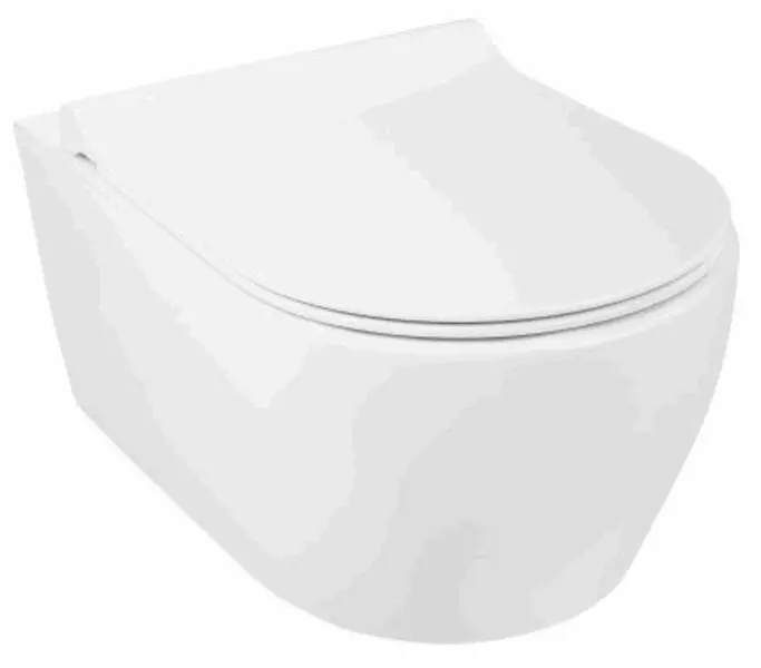 Подвесной унитаз безободковый Bettoserb Arc Line SET40006477 белый с сиденьем дюропласт с микролифтом белое 27901₽