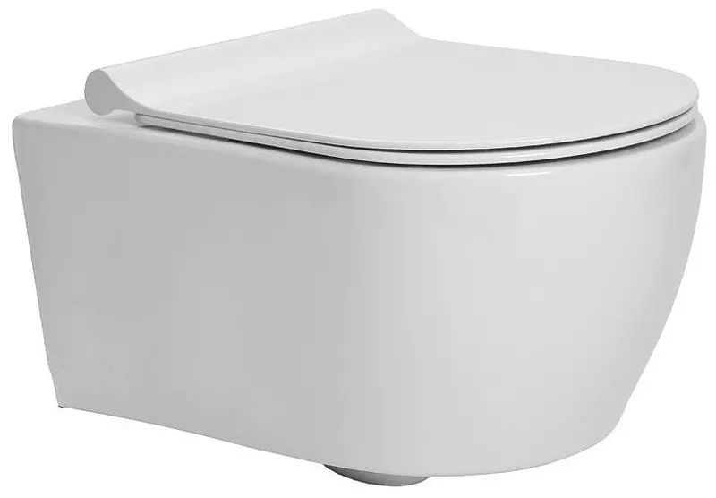 Подвесной унитаз безободковый Bettoserb Arc Line SET40006475 белый с сиденьем дюропласт с микролифтом белое 25901₽