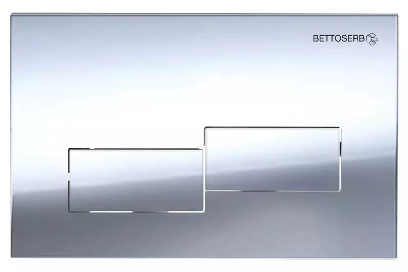 Кнопка смыва «Bettoserb» Bricks 40006482 пластик хром глянцевый