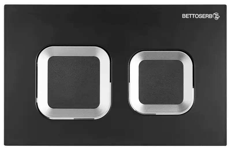 Кнопка смыва Bettoserb Smart 40006487 пластик чёрная матоваяхром глянец 5100₽