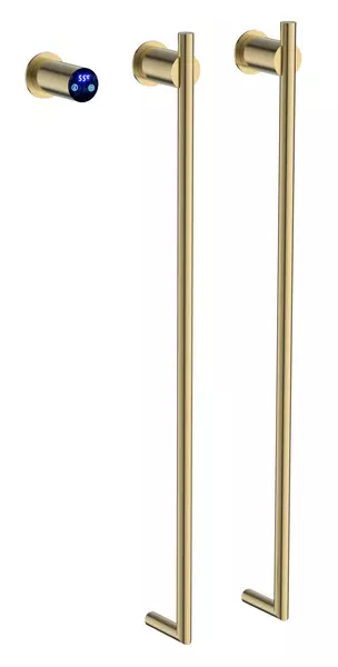 Электрический полотенцесушитель Terminus Рондо П2 3576 брашированное золото левый 54439₽